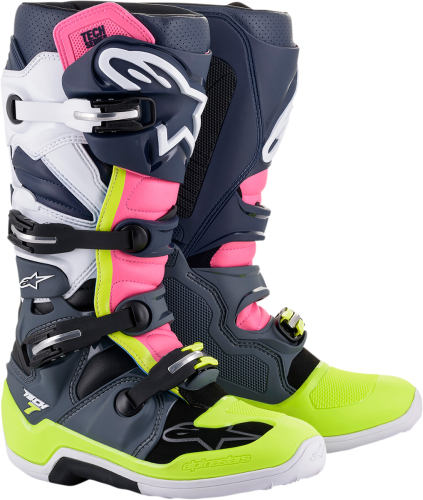 Alpinestars - Alpinestars Tech 7 Boots - 2012014-9076-10 - Gray/Black/Pink - 10