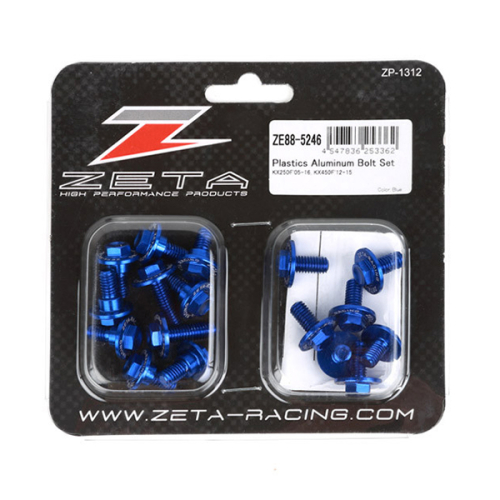 ZETA - ZETA Aluminum Body Bolt Kit - Blue - ZE88-5246