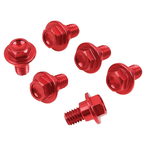 ZETA - ZETA Fork Guard Bolts - Red - ZE88-9302