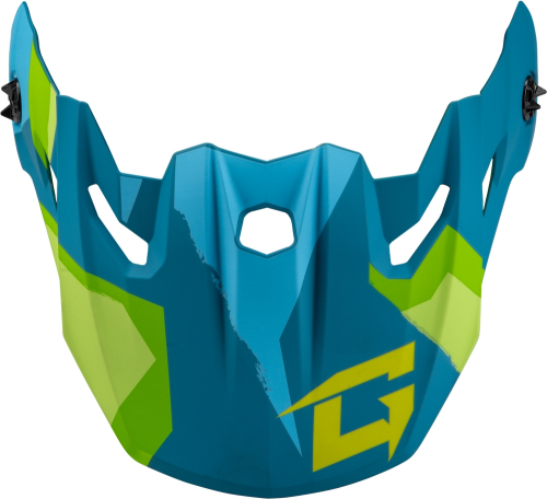 G-Max - G-Max Splinter Visor with Screws for MX-96 Helmet - Matte Blue/Green - G096015