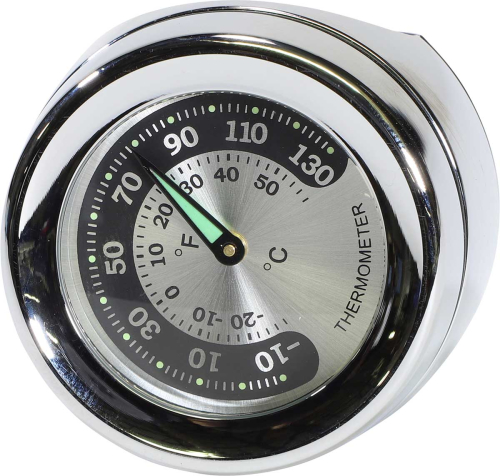 Drag Specialties - Drag Specialties Bar Mount Thermometer for 1 1/4in. Bars (1 3/4in. D x 2in. L) - 2212-0726