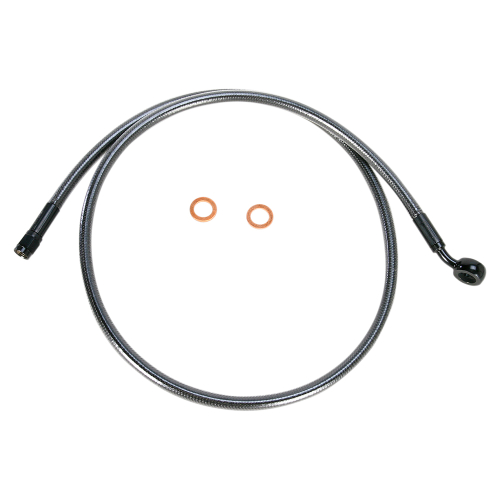 Magnum - Magnum Black Pearl Designer Series ABS Front Upper Brake Line - 7/16in., 35deg. Banjo - 40in. - AS47940