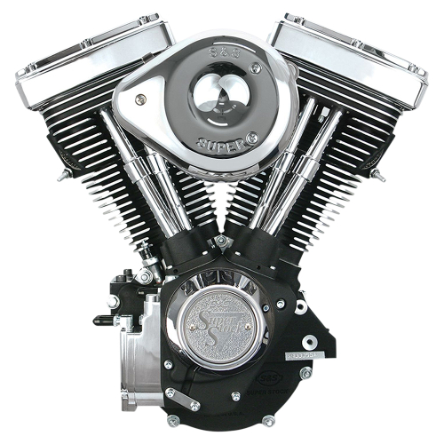S&S Cycle - S&S Cycle V80 Long-Block Engine - Wrinkle Black Finish - 310-0238
