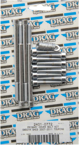 Drag Specialties - Drag Specialties Primary Cover Chrome Socket-Head Bolt Set - Smooth - MK673S