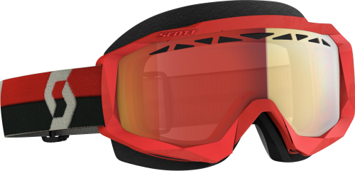 Scott USA - Scott USA Hustle X Snowcross Goggles - 272847-1010312 - Red/Gray - OSFM