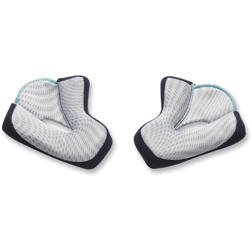 Thor - Thor Cheek Pads for Verge Helmets - Gray/Cyan - Md (30mm) - 0134-1484