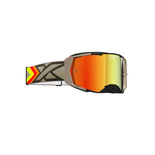 EKS Brand - EKS Brand Lucid Goggles - 067-11060 - Black And Tan / Red Mirror Lens - OSFM