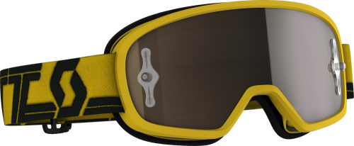 Scott USA - Scott USA Buzz Mx Pro Youth Goggles - 272836-1017324 - Yellow/Black / Gold Chrome Works Lens - OSFM