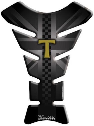 Keiti - Keiti Tank Protector - Black - T with Union Jack - TTR-703