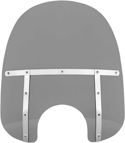 Memphis Shades - Memphis Shades Memphis Fats Windshield (7in. Cutout) - 19in. - Black Smoke - MEM33112