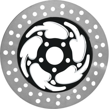 RC Components - RC Components Savage Eclipse 11.8in. Floating Front Rotor - Chrome and Black - COG11785ERF2K