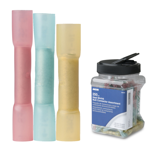 Ancor - Ancor Heat Shrink Butt Connector Multi-Pack - 250-Piece - Jar