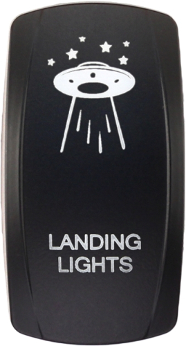 XTC Power Products - XTC Power Products Dash Rocket Switch Face Plate - Landing Lights - SW00-00140044