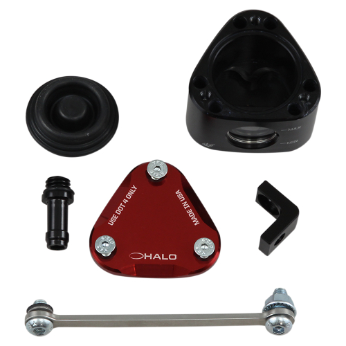 Driven Racing - Driven Racing Halo Fluid Container Rear Brake - Bottom 8MM Outlet - Red - DRRBE-01-RD