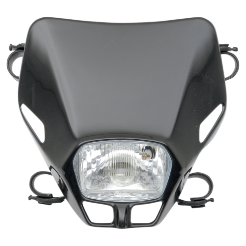 UFO Plastics - UFO Plastics Single Firefly Headlight - Black - PF01705-001