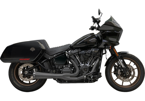 Bassani Manufacturing - Bassani Manufacturing 2-into-1 Road Rage III Exhaust System - Black - 1S81RBE
