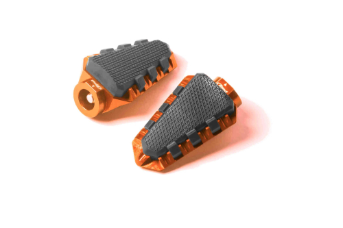 PUIG - PUIG Hi-Tech Footpeg Mounts - Offroad - Orange - 7319T