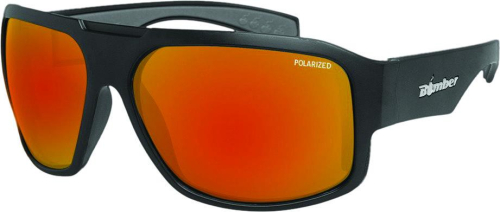 Bomber - Bomber Mega Bomb Polarized Floating Sunglasses - M111-RM - Matte Black / Red Mirror Lens - OSFM