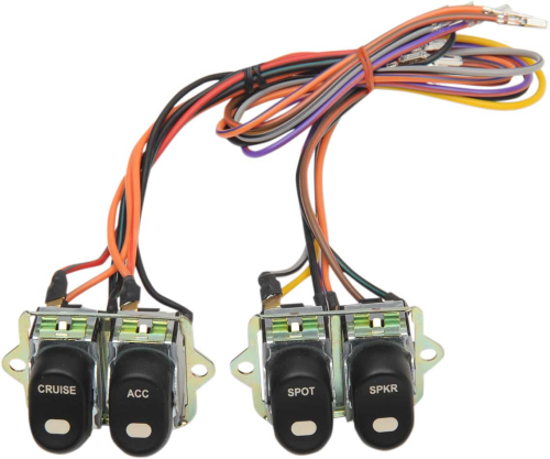Drag Specialties - Drag Specialties Inner Fairing Cap Switch Kit - Complete Kit - 2106-0221