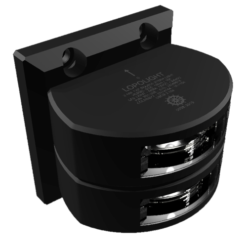 Lopolight - Lopolight Double Stern Light - 2nm - Black Housing - Vertical Mount