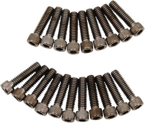 Drag Specialties - Drag Specialties Rocker Cover Bolt Kit - Knurled - 2401-1021