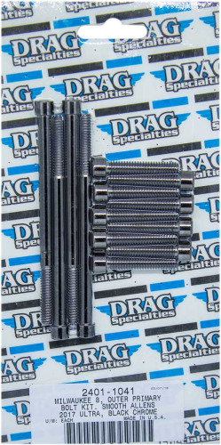 Drag Specialties - Drag Specialties Outer Primary Bolt Kit - Smooth - 2401-1041