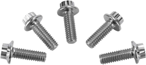 Diamond Engineering - Diamond Engineering 12-Point Polished Stainless Front Brake Rotor Bolt Kit - PB550S