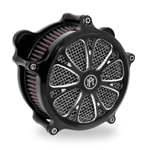 Performance Machine - Performance Machine Virtue Universal Super Gas Air Cleaner Faceplate - Platinum Cut - 0206-2010VIR-BMP