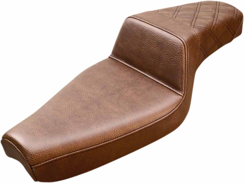 Saddlemen - Saddlemen Step-Up Rear Lattice Stitch Seat - Brown - 807-03-173BR