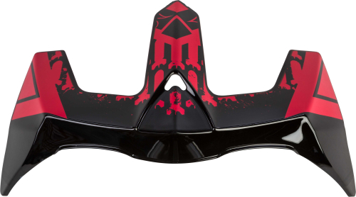 Fly Racing - Fly Racing Rear Spoiler for Revolt Helmets - Red/Black - 73-88451