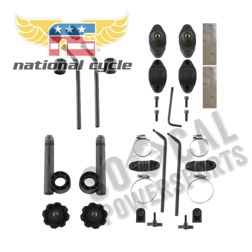 National Cycle - National Cycle Windshield Mounting Hardware Kit for EX Windshield - KIT-ATZ