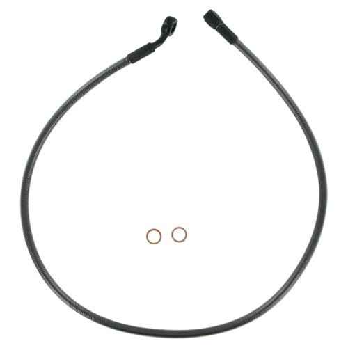 Magnum - Magnum Black Pearl Designer Series Front Upper Brake Line - 3/8in./10mm, 35deg. Banjo - 29in. - 47129