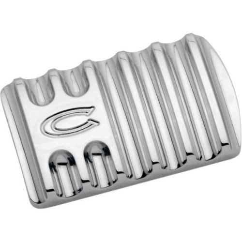 Covingtons - Covingtons Brake Pedal Pad - Finned - Chrome - C1042-C