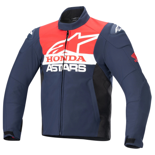 Alpinestars - Alpinestars Honda SMX Waterproof Softshell Jacket - 3206223-7163-S - Night Navy/Black/Bright Red - Small
