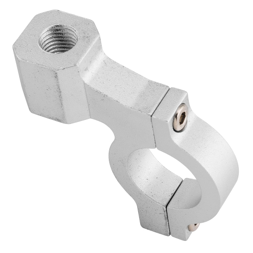 BikeMaster - BikeMaster T3 Handlebar Mirror Adapters for Lever Brackets - 10mm - Silver - T-3SV-10MM
