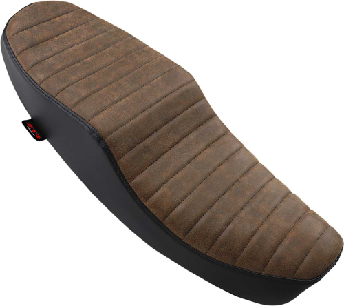 Z1R - Z1R Retro-Style Classic Stitch Seat - Brown Distressed Face/Black - 0810-2216