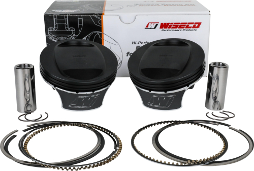 Wiseco - Wiseco K Black Edition Piston Kit (103ci., Reverse Dome) - 3.875in. Bore - 9.6:1 Compression - K2790