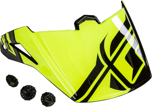 Fly Racing - Fly Racing Visor for Elite Guild Helmets - Hi-Vis/Gray/Black - 73-88125