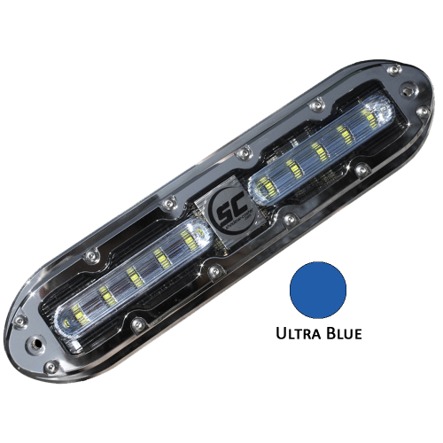 Shadow-Caster LED Lighting - Shadow-Caster SCM-10 LED Underwater Light w/20' Cable - 316 SS Housing - Ultra Blue