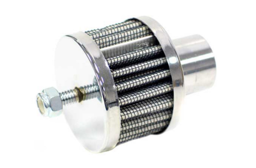 K&N Engineering - K&N Engineering Steel Base Crankcase Vent Filter - 1in. Vent - Chrome End Cap with Stud - 62-1130