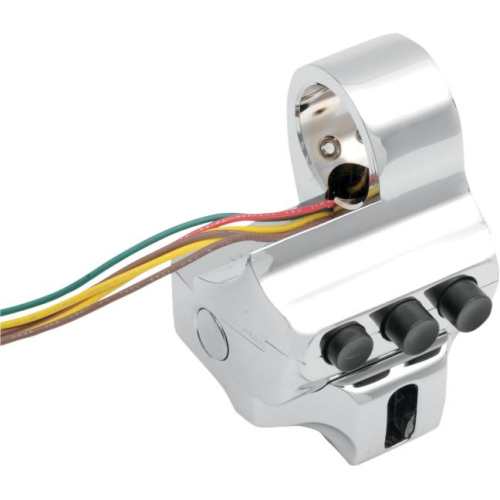 Performance Machine - Performance Machine Contour Brake 4-Button Switch Housing - Chrome - 0062-2040-CH