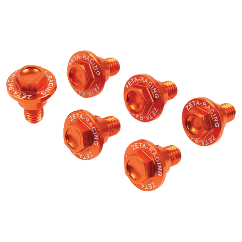 ZETA - ZETA Fork Guard Bolts - Orange - ZE88-9503