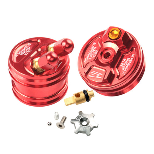 ZETA - ZETA Fork Caps - Red - ZE56-10082