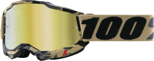 100% - 100% Accuri 2 Tarmac Goggles - 50221-253-07 - Tarmac / True Gold Lens - OSFA