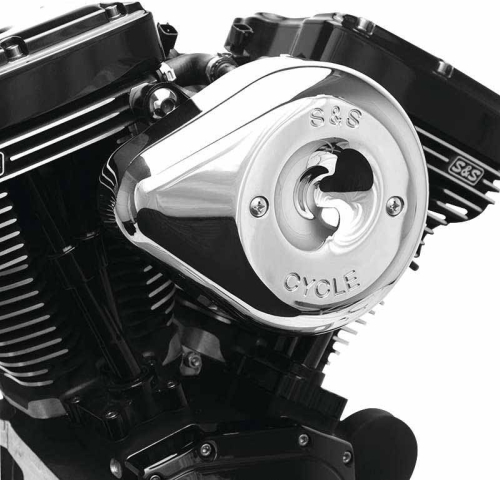S&S Cycle - S&S Cycle Stealth Teardrop Air Cleaner Kit - Chrome - 170-0524