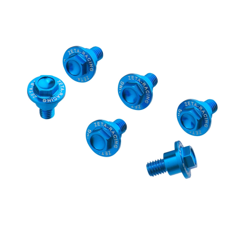 ZETA - ZETA Aluminum Fork Guard Bolt Kit - H-Blue - ZE88-9509