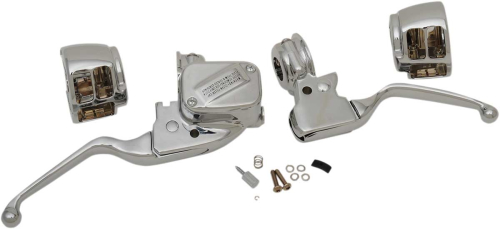 Drag Specialties - Drag Specialties Chrome Handlebar Control Kit with Mechanical Clutch without Switch - 0610-1679