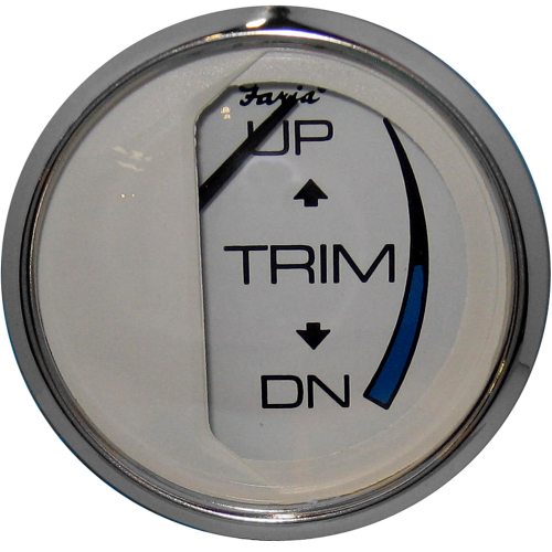 Faria Beede Instruments - Faria Chesapeake White SS 2" Trim Gauge (J/E/Suzuki Outboard)