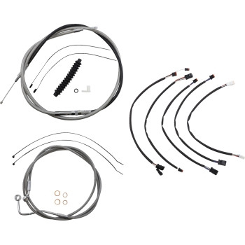 Magnum - Magnum XR Stainless Dot Handlebar Installation Kit - 15in-17in. - Chrome Fittings - 5891022