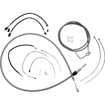 Magnum - Magnum XR Stainless Dot Handlebar Installation Kit - 15in-17in. - Chrome Fittings - 5891142